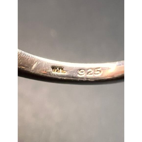 Vintage Samuel Aaron amethyst solitaire sterling silver ring size 7 - Picture 4 of 16